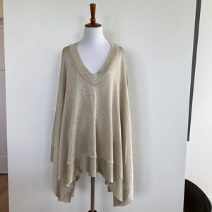 Missoni NWT gold poncho